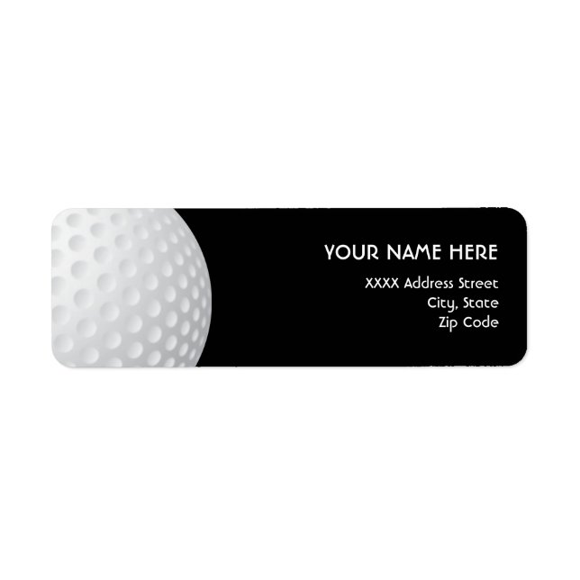 Golf Address Labels (Front)