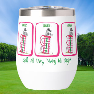 Golf All Day, Mahj All Night Personalised Mahjong