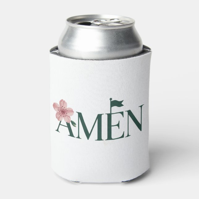 Golf Amen Pink Golf Tournament Birthday Party Girl Can Cooler (Can Front)