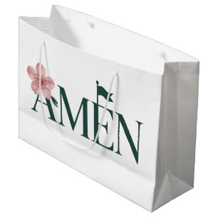 Golf Amen Pink Golf Tournament Birthday Party Girl Large Gift Bag