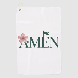 Golf Amen Pink Golf Tournament Birthday Party Girl Towel