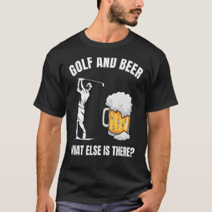 Golf And Beer Golfing Player Golfer Coach Graphic T-Shirt