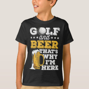 Golf And Beer Joke Dad Funny Father's Day Drinking T-Shirt