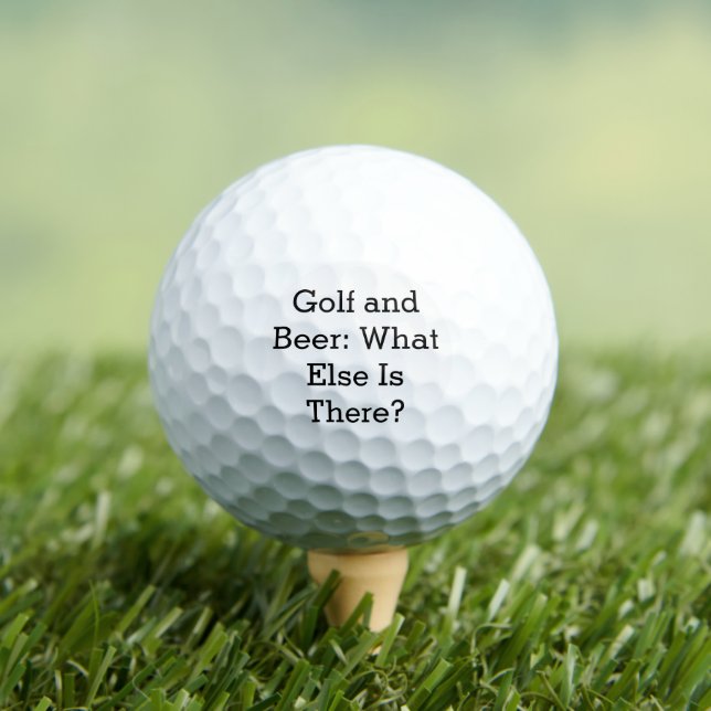 Golf and Beer: What Else Is There? Golf Balls (Insitu Tee)