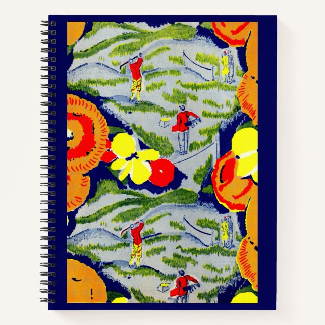 golf and flowers notebook (Front)
