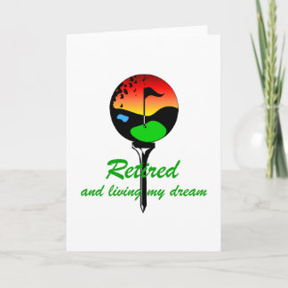 Golf and retirement card