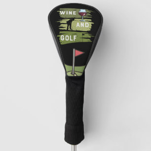 Golf and wine for golfer   golf head cover