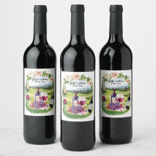 Golf and wine that's why I am here Label