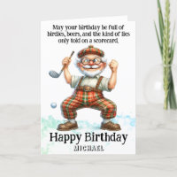 *~* Golf AP94 Senior Fun Humour Man Birthday Card