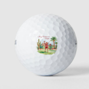 Golf Arizona Christmas Greeting Golf Balls