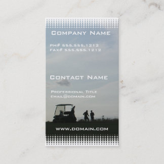 Golf at Dusk Business Card