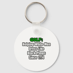 Golf Attire Humour Key Ring