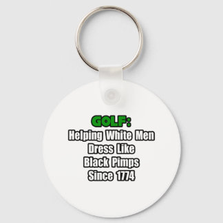 Golf Attire Humour Key Ring