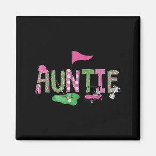 Golf Auntie Nk Hole In One Golf 1st Birthday Girl  Magnet