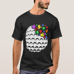 Golf Autism Puzzle Men Women Kids Autism Awareness T-Shirt