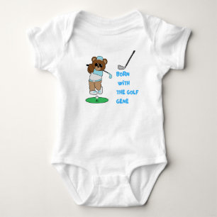 Golf baby boy Born with the golf gene  Bodysuit