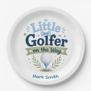 Golf Baby Boy for Baby Shower Paper Plate