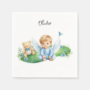 Golf Baby Boy on putting green Napkin