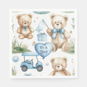 Golf Baby Boy on putting green Napkin