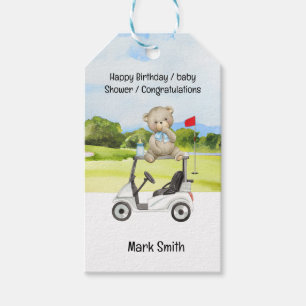 Golf baby shower / Birthday / congratulations Gift Tags
