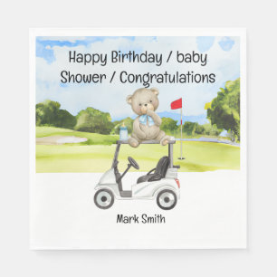 Golf baby shower / Birthday / congratulations  Napkin