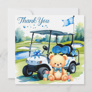 Golf Baby Shower Boy themed  Thank You Card