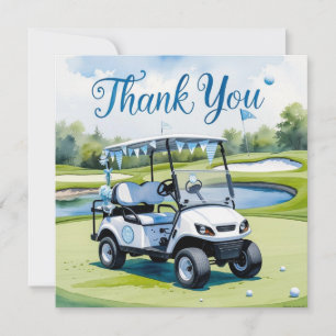 Golf Baby Shower Boy themed  Thank You Card