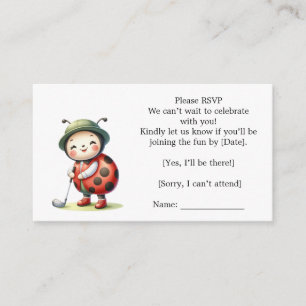 Golf Baby shower  Enclosure Card