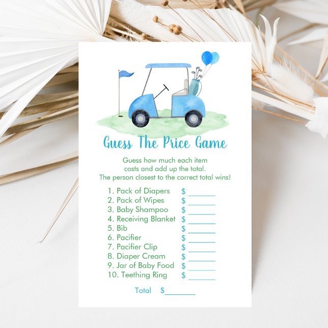 Golf Baby Shower Guess The Price Game (Creator Uploaded)