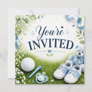 Golf baby shower invitation