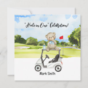 Golf baby shower invitation 