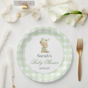 Golf Baby Shower Paper Plate