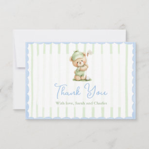 Golf Baby Shower Thank You Card