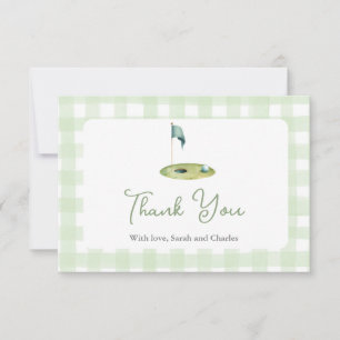 Golf  Baby Shower Thank You Card