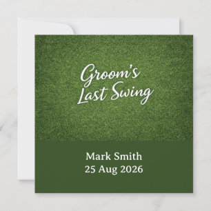 Golf Bachelor Par-Tee Golf Theme Invite Tee Time