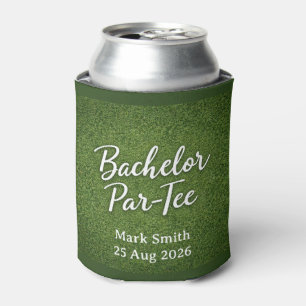 Golf Bachelor Par-Tee Golf Theme Invite Tee Time Can Cooler
