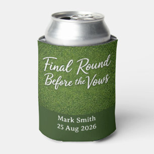 Golf Bachelor Par-Tee Golf Theme Invite Tee Time Can Cooler