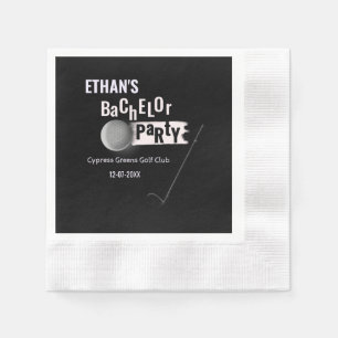 Golf Bachelor Party - Golfers Party Playful Funny Napkin