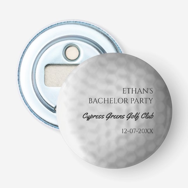 Golf Bachelor Party - Golfing trip Classic Stylish Bottle Opener (Front)