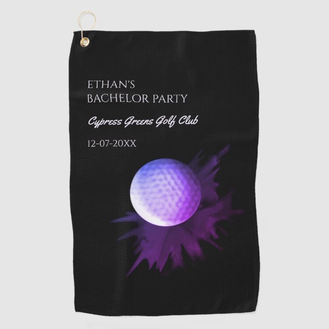 Golf Bachelor Party - Golfing trip Classic Stylish Golf Towel (Front)