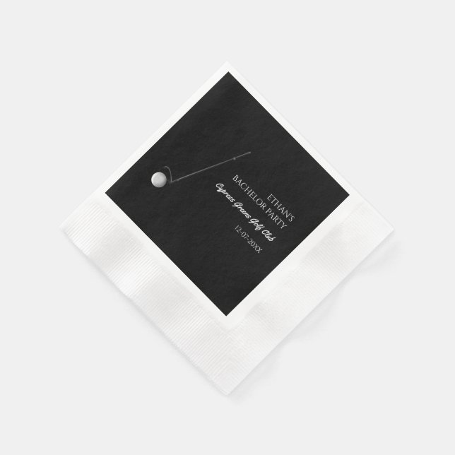 Golf Bachelor Party - Golfing trip Classic Stylish Napkin (Corner)
