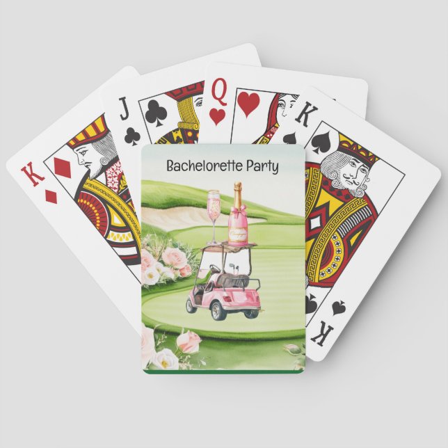 Golf Bachelorette Party for Golfer  Playing Cards (Back)