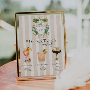 Golf Bachelorette Signature Cocktails Sign