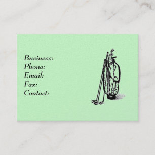 Golf Bag Business Card