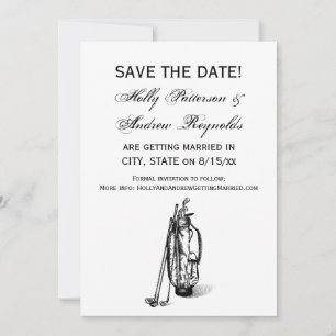 Golf Bag Golf Clubs Black Invitation