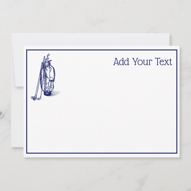 Golf Bag Golf Clubs Blue (Front)