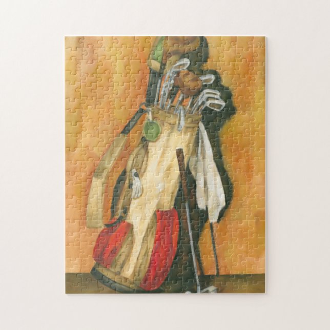 Golf Bag with Glove by Jennifer Goldberger Jigsaw Puzzle (Vertical)
