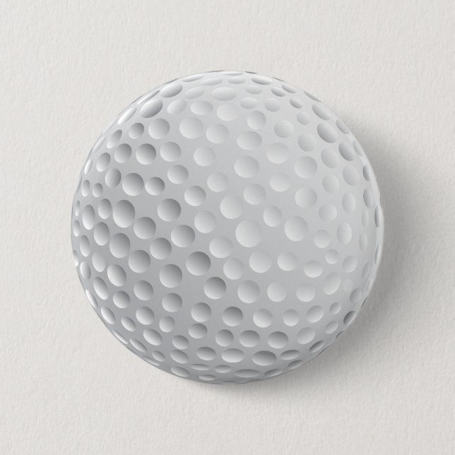 golf_Ball2 WHITE GOLF BALL SPORTS GRAPHICS VECTOR 6 Cm Round Badge (Front)