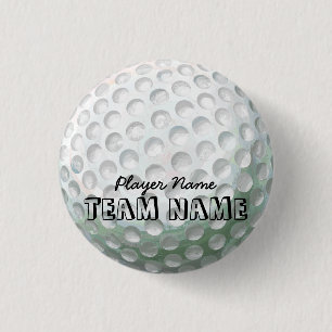 Golf Ball 3 Cm Round Badge