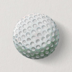 Golf Ball 3 Cm Round Badge